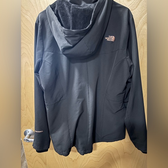 The North Face Women's Shelbe Raschel Jacket Black/Rose Dawn XL - Picture 5 of 8